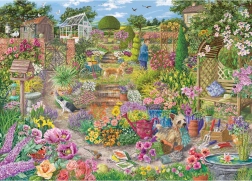Puzzle Jardin en fleurs 1000 pièces de Gibsons