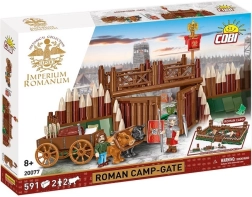 Set de construction COBI Imperium Romanum – porte du camp romain, 591 pièces