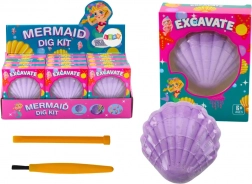Set d’archéologie Sirène dans une coquille Brosse et ciseau