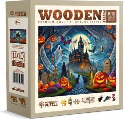 Puzzle en bois WOODEN CITY château d’Halloween 1010 pièces
