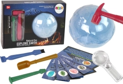 kit archéologique de fouilles avec minéraux et cartes éducatives