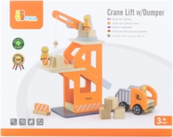 Grue en bois avec treuil