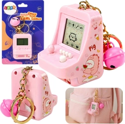 Jeu électronique Tetris porte-clés rose