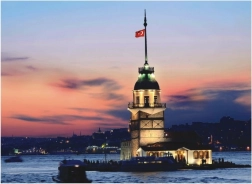 Puzzle ANATOLIAN Tour de la Jeune Fille, Turquie 1000 pièces