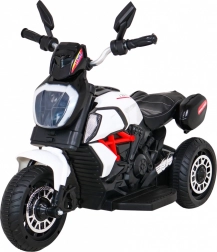 Moto électrique pour enfants Fast Tourist – Blanc