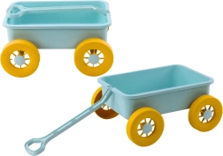 Chariot jouet pastel turquoise pour le sable