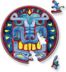 Puzzle rond CURIOSI Picoli – masque, 33 pièces