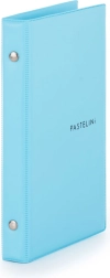 Karis A6 PVC Pastelini bloc-notes bleu