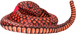 Peluche serpent rouge 100 cm