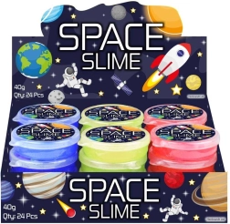 slime scintillant espace – pâte extensible, 1 pc (assortiment de couleurs)