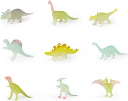 Dinosaures Néon Brillants dans L'Obscurité