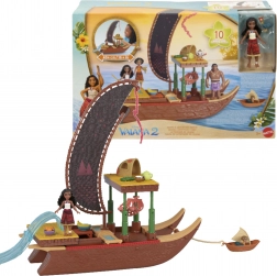 Set figurine et accessoires Disney VAIANA 2 Adventure Canoe, 10 pièces