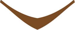 Foulard marron Rappa pour peluches