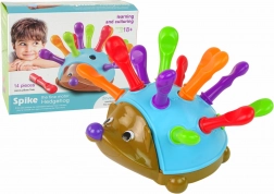 hérisson jeu d’emboîtement bleu avec piquants colorés