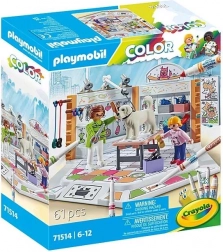 Playmobil Salon pour chiens avec couleurs Crayola