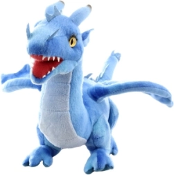 Dragon en peluche bleu 36 cm écoresponsable