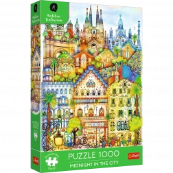 Puzzle premium 1000 pièces – Minuit à Barcelone