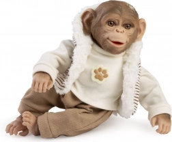 Bébé singe réaliste avec corps souple 32 cm