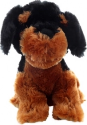Chien en peluche sombre 30 cm