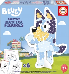 Kit créatif avec pochoirs Bluey