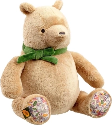 Ourson Winnie l’Ourson en peluche avec ruban vert 25 cm