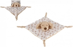 Doudou pour bébé chien beige 25 × 25 cm