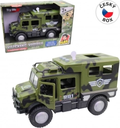 Voiture militaire avec batteries, lumières et sons