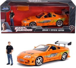 Modèle de voiture Fast & Furious Toyota Supra 1/24 avec figurine