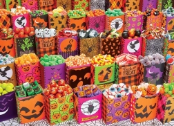 Puzzle COBBLE HILL Bonbons d'Halloween 500 pièces