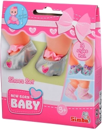 Ensemble de chaussures pour poupée nouveau-né