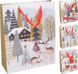 Sac cadeau de Noël M 26 × 32 × 10 cm