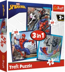 Puzzle 3-en-1 Spider-Man Amis araignées