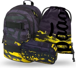 Baagl ensemble scolaire Skate Dune – sac à dos, trousse et sac