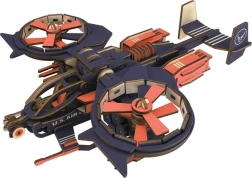 Woodcraft puzzle 3D en bois avion de combat