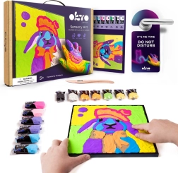 OKTO Lapin – kit artistique pour peinture sur toile 30 × 30 cm