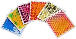 TULLO Tapis liquides texturés 6 pcs