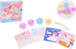 Peindre avec de la pâte à modeler Licorne – kit créatif pour enfants