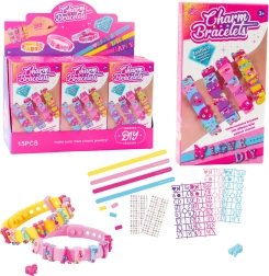 Kit DIY bracelets avec pendentifs lettres – 4 bracelets réglables