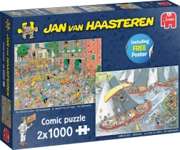 Puzzle JUMBO Jan van Haasteren – Traditions hollandaises 2×1000 pièces