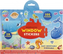 Set créatif d’autocollants de fenêtre avec scénarios