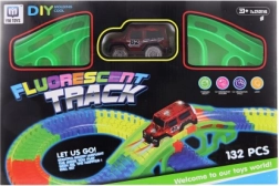 Circuit avec petite voiture à piles