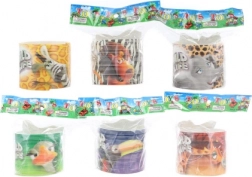Ressort avec animaux de safari, jouet en plastique pour enfants