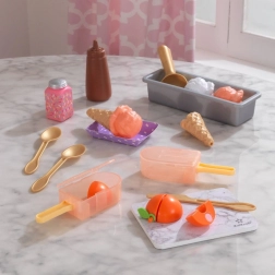 KidKraft Create & Cook esquimaux à la pêche – set de glace pour enfants (20 pièces)