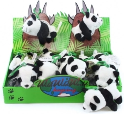 Porte-clés en peluche panda 12 cm
