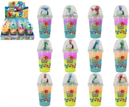 slime avec un dinosaure sympathique Slimy