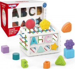 WOOPIE cube sensorielle élastique – trieuse de formes et de lettres, 15 pièces