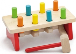 Marteau en bois avec chevilles colorées VIGA