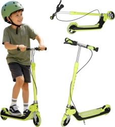 Trottinette pliable pour enfants Trike Fix avec roues LED, vert néon