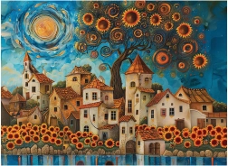 Puzzle Tournesols 1000 pièces