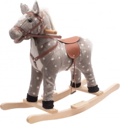 Cheval à bascule avec mélodie PlayTo, gris pommelé